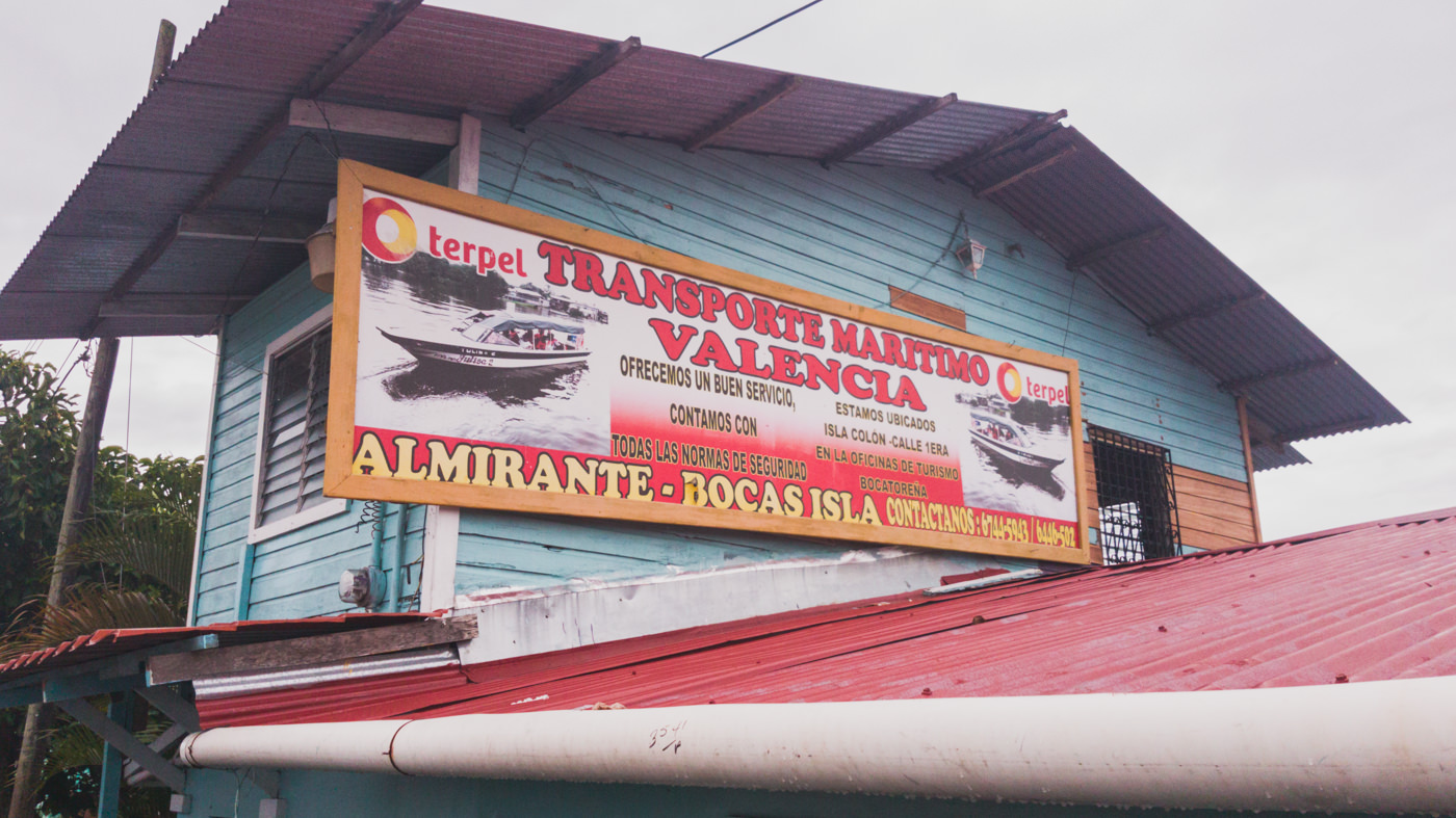 Taxiboot von Almirante nach Bocas del Toro