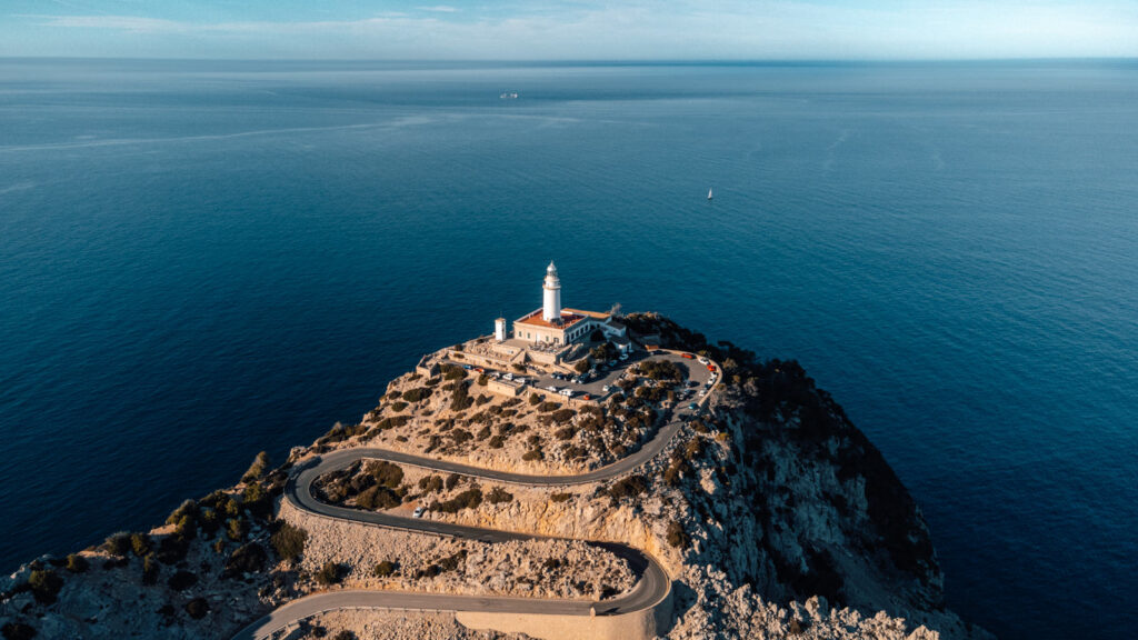 Block auf das Cap de Formentor auf Mallorca