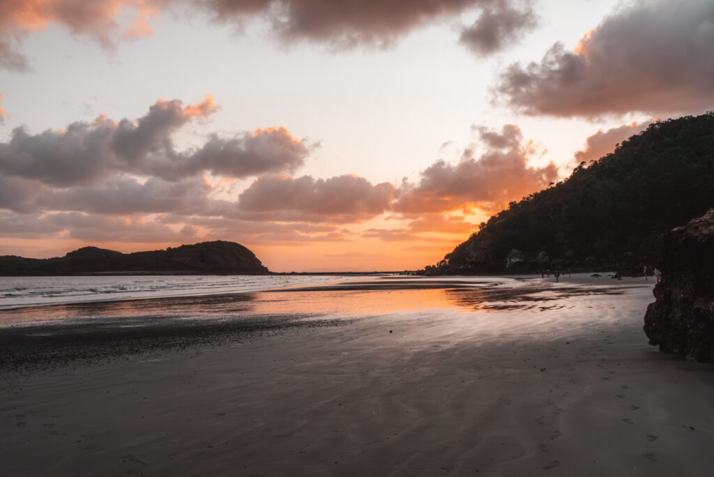 Sonnenaufgang am Cape Hillsborough