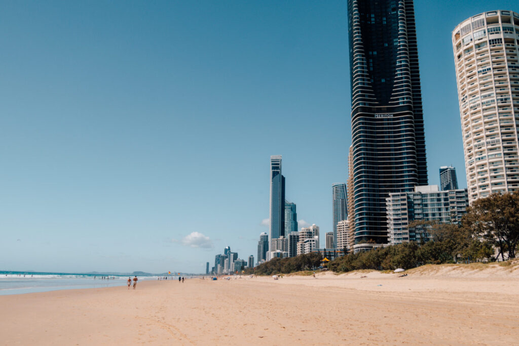 Strand an der Gold Coast von Australien