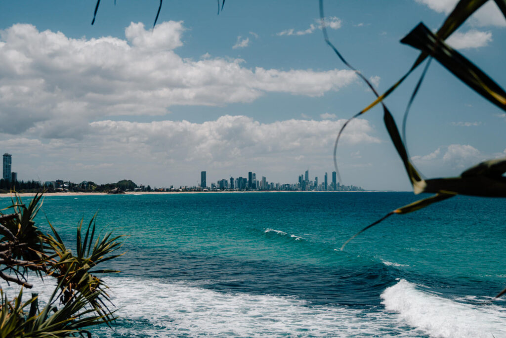 Blick auf die Skyline der Gold Coast