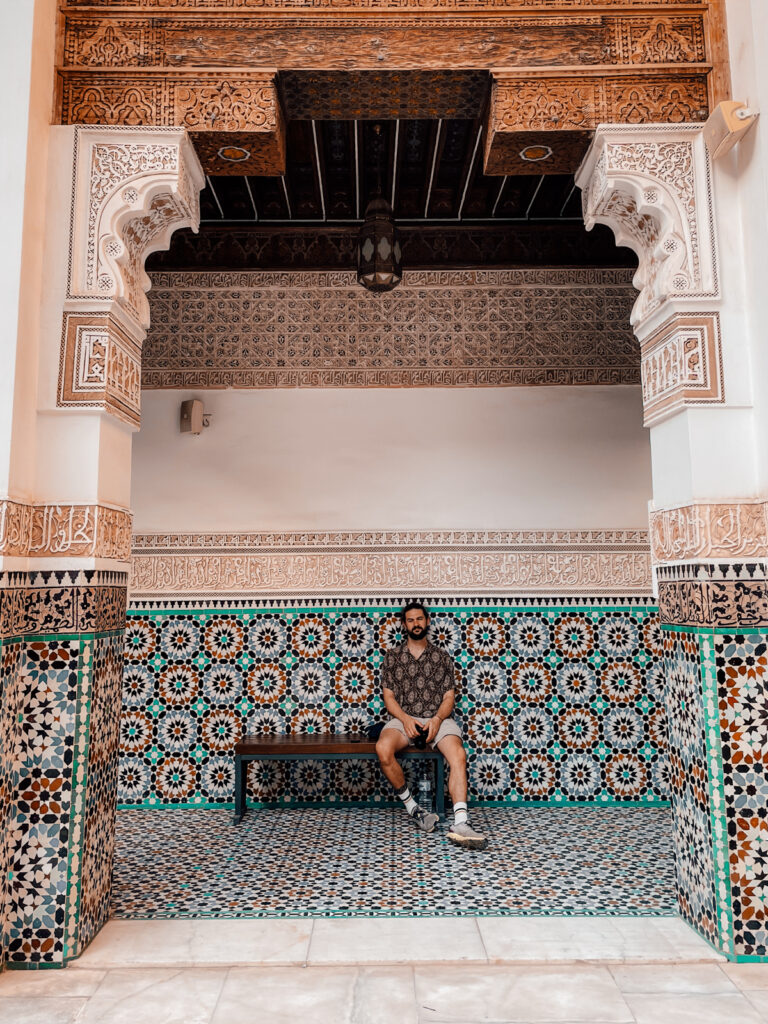 Matthias in der Medersa Ben Youssef