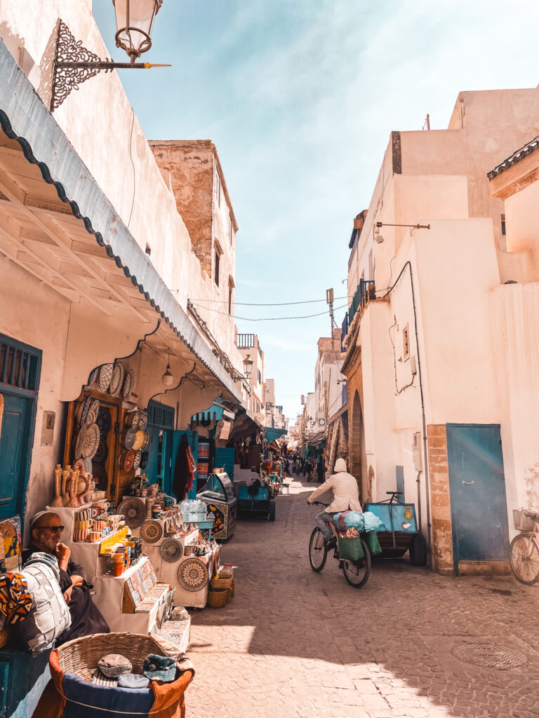 Gasse in Essaouira in Marokko