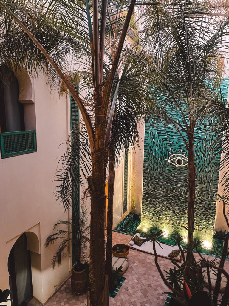 Innenhof eines Riads in Marrakesch