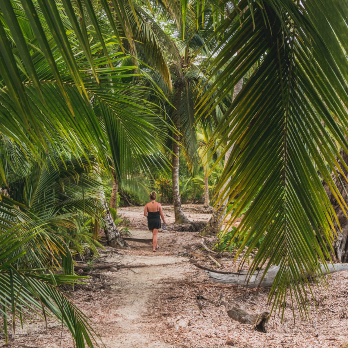 Julia auf der Isla Carenero, Bocas del Toro