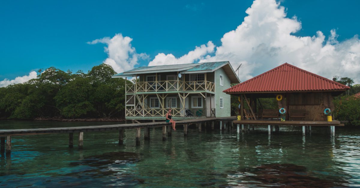 Zwischenstopp während des Bootsausflugs Bocas del Toro