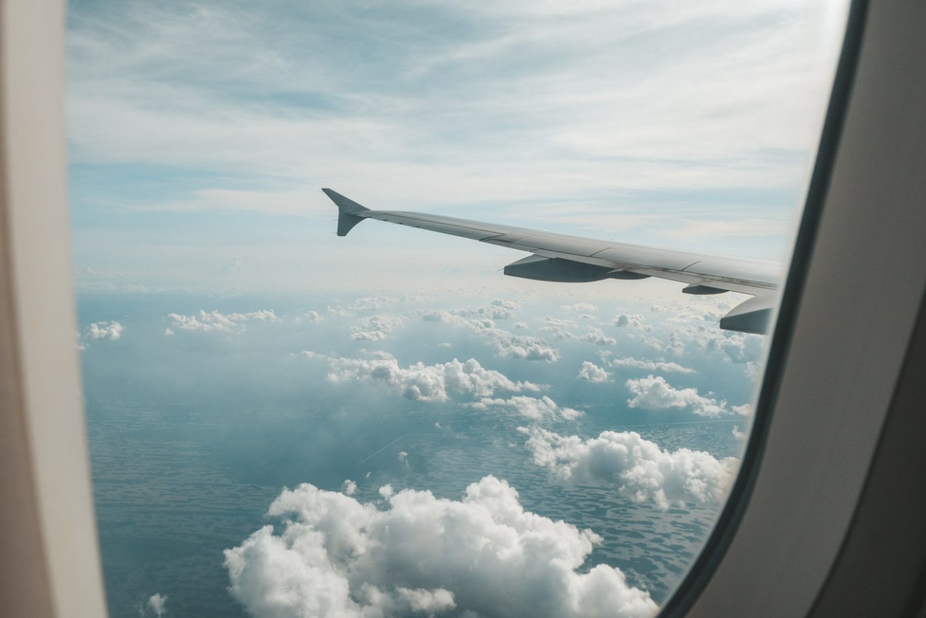 Ausblick aus dem Flugzeug