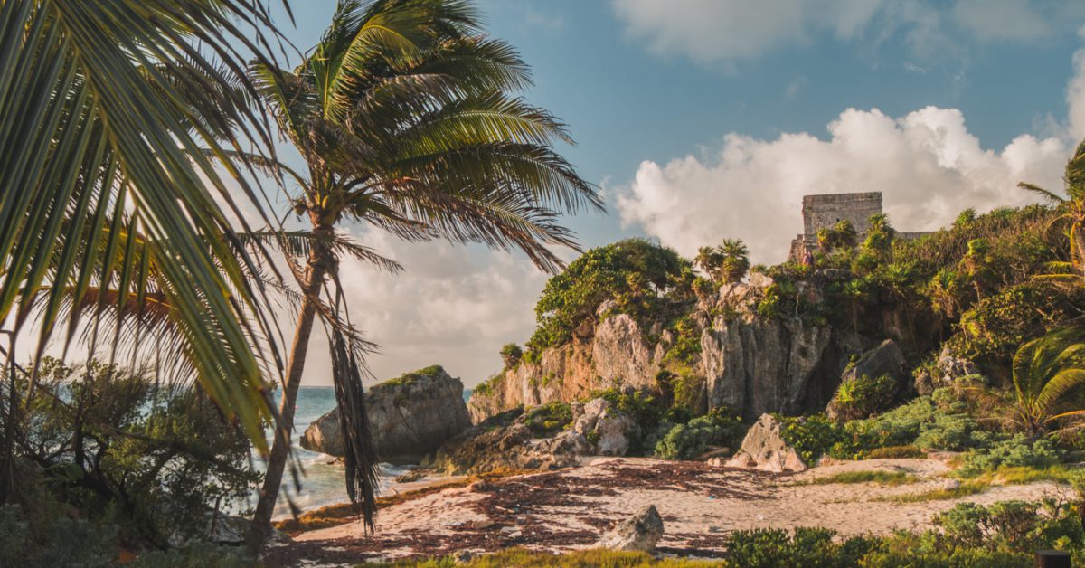 Maya Ruine in Tulum in Mexiko