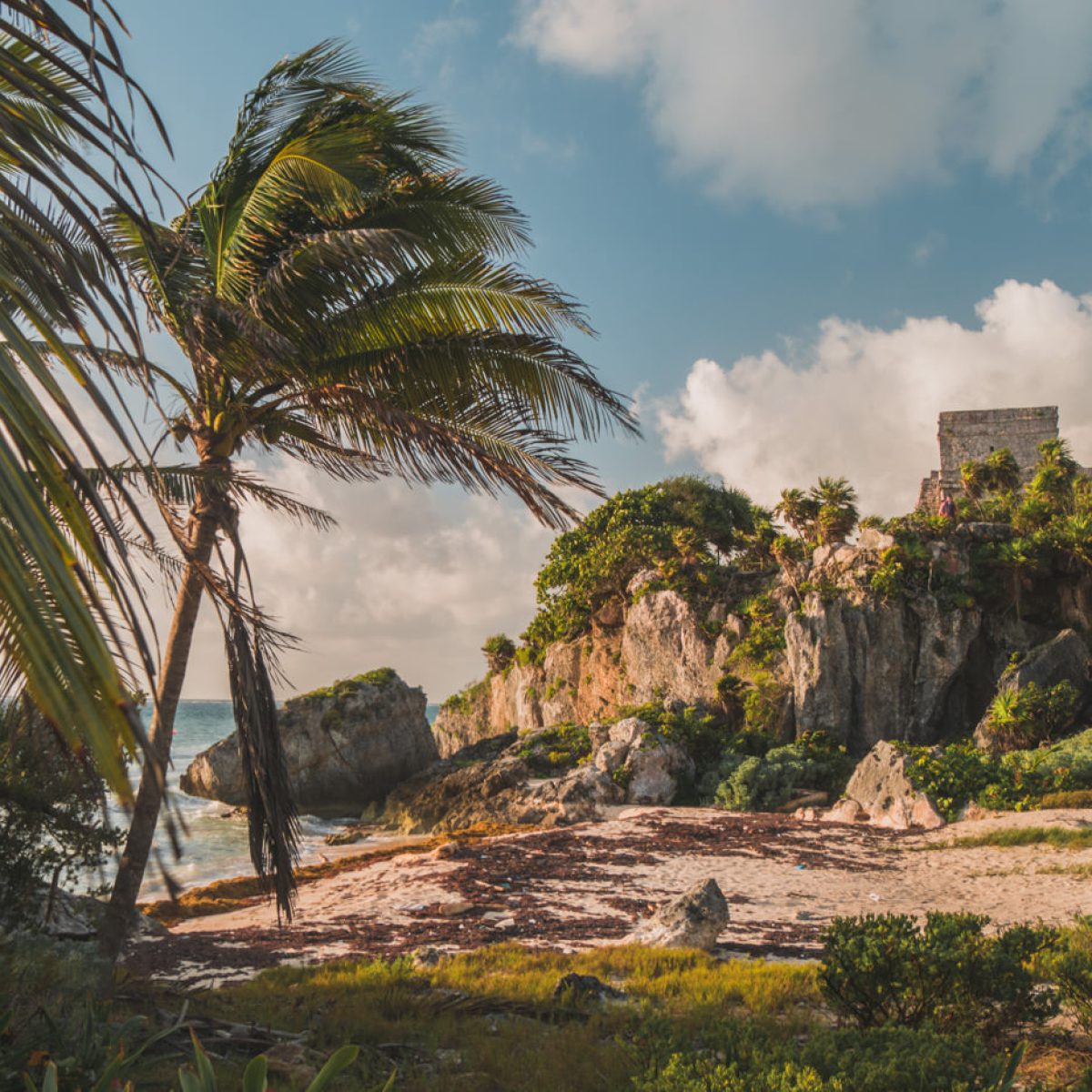 Maya Ruine in Tulum in Mexiko