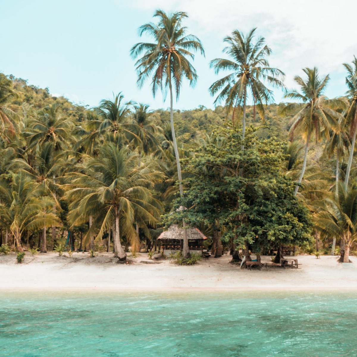 Pinas Platas Strand bei Port Barton