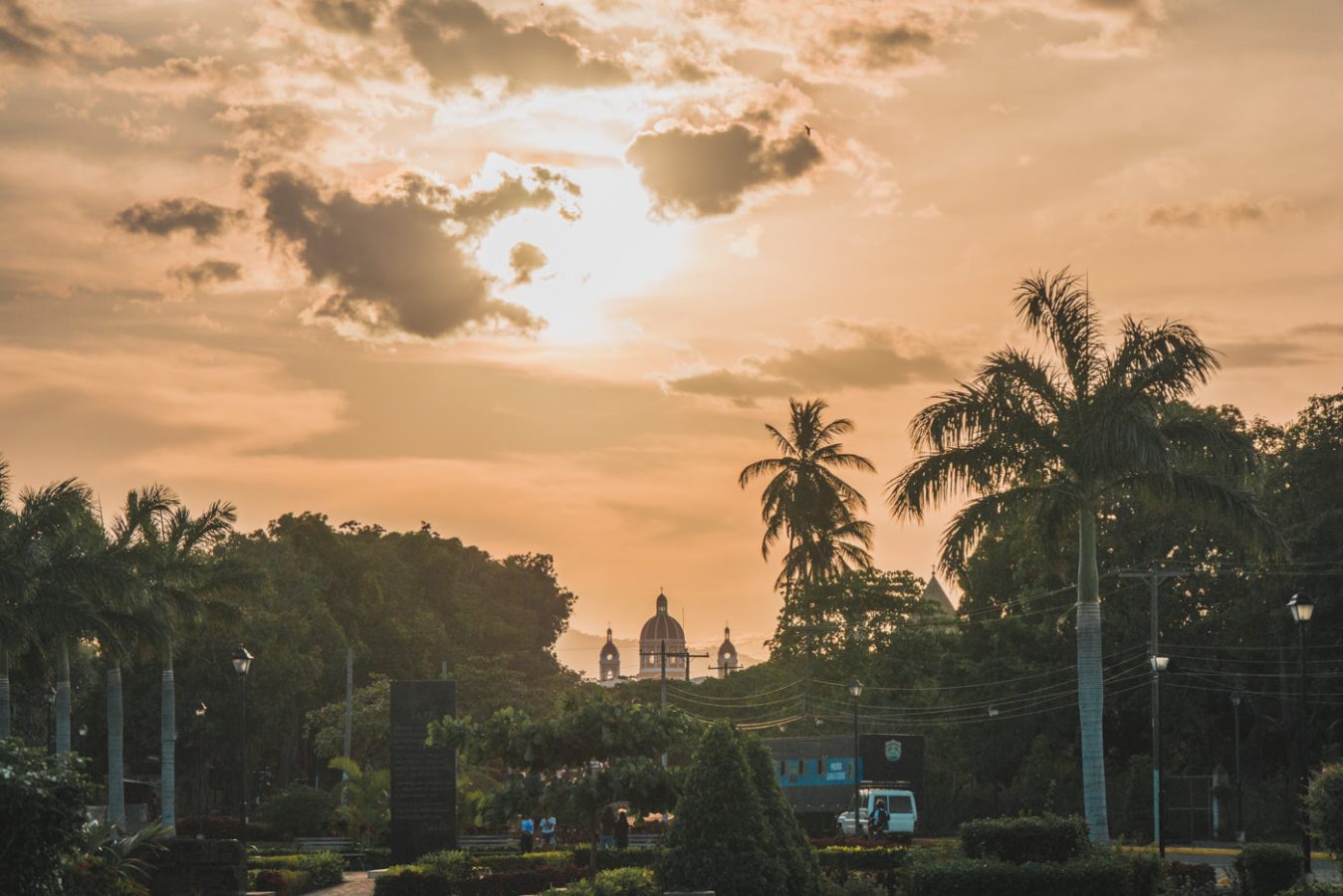 Sonnenuntergang in Granada, Nicaragua