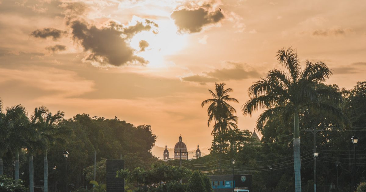 Sonnenuntergang in Granada, Nicaragua