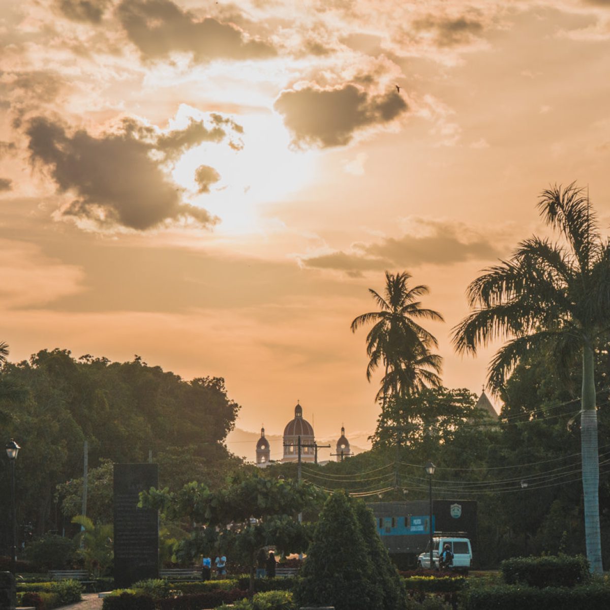 Sonnenuntergang in Granada, Nicaragua