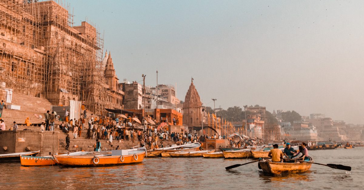 Am Ufer des Ganges in Varanasi