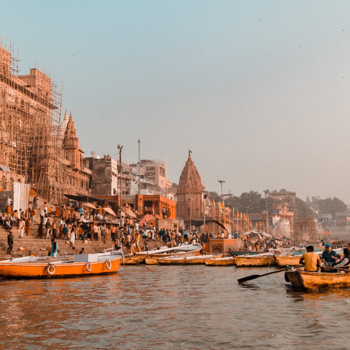 Am Ufer des Ganges in Varanasi