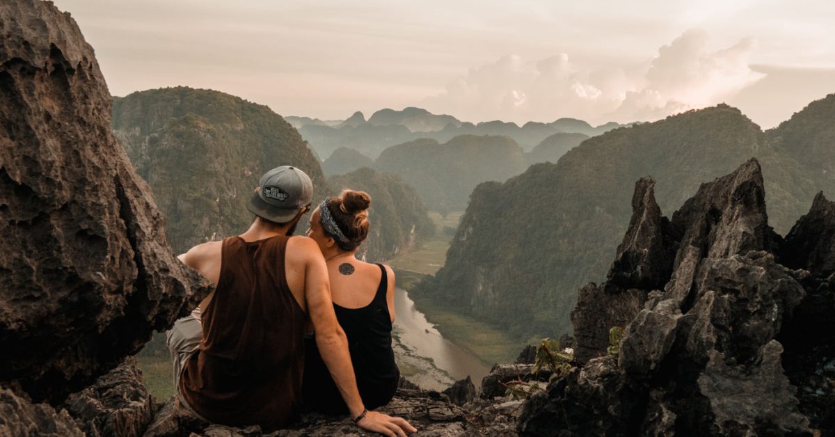 Ausblick vom Hang Mua Aussichtspunkt bei Tam Coc